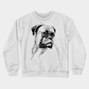 boxer dog Crewneck Sweatshirt